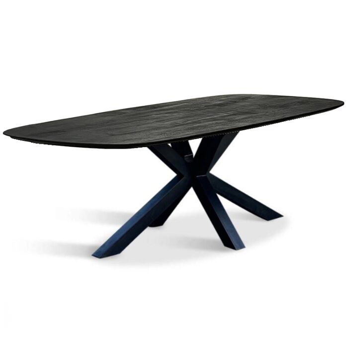 Tafel Mango Caval Zwart 200 Deens Ovaal