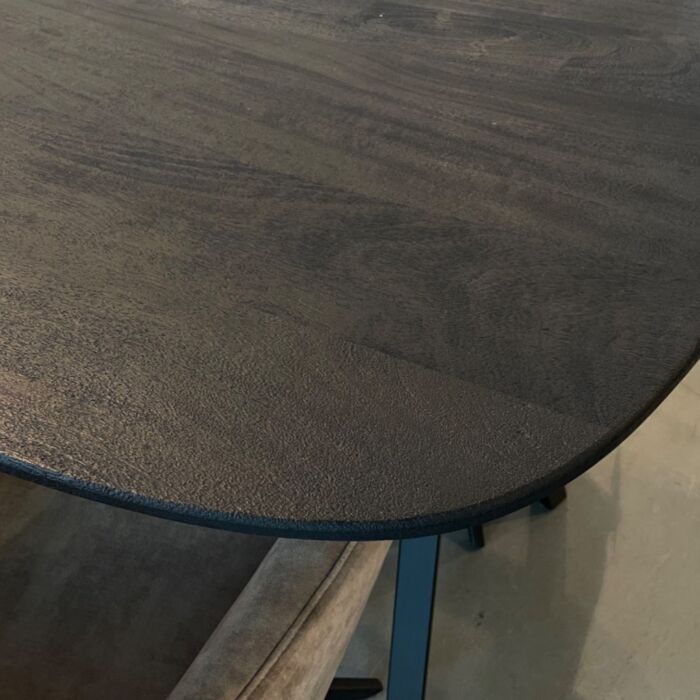 Tafel Mango Caval Zwart 220 Deens Ovaal