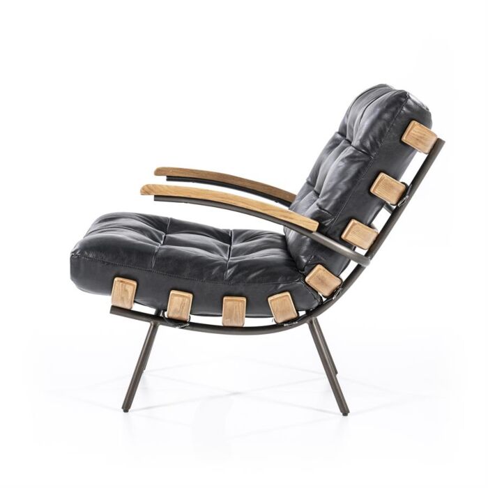 Fauteuil Bastiaan - zwart java leder