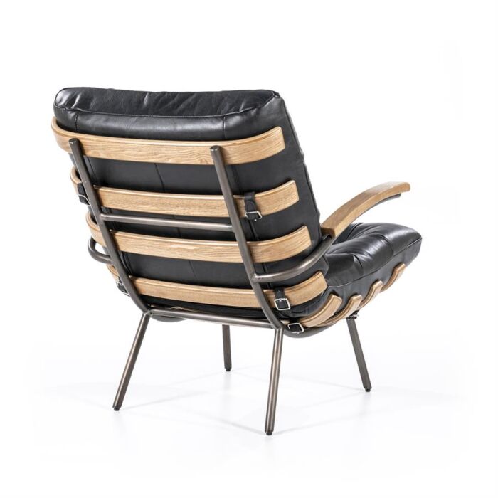 Fauteuil Bastiaan - zwart java leder