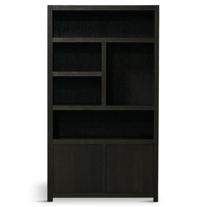 Boekenkast Diamond 5 Vaks 120cm Rechts Dark Brown