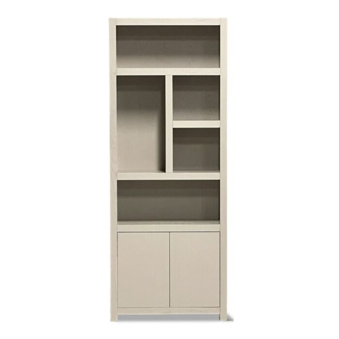 Boekenkast Diamond 80cm 5 vaks Links Taupe