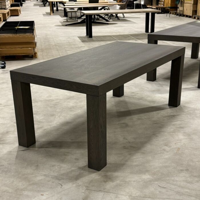 Tafel Donkergrijs Eiken