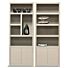  Boekenkast Diamond 80cm 5 vaks Rechts Taupe