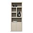 Boekenkast Diamond 80cm 5 vaks Rechts Taupe