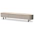 TV-Meubel Specter 240cm Mangohout Taupe & Travertine Top