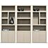 Boekenkast Diamond 80cm 4 vaks Taupe