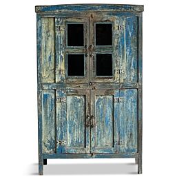 India Buffetkast Hout Blauw