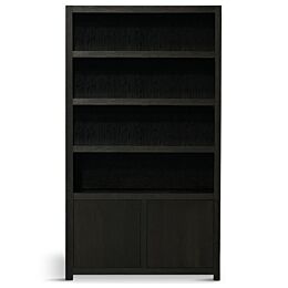 Boekenkast Diamond 4 Vaks 120cm Dark Brown