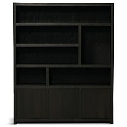 boekenkast 180cm dark brown 