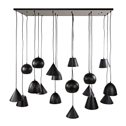 Hanglamp 18L XXL Metalen Kap